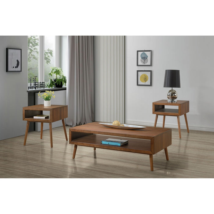 Malibu Three Pack Occasional Set in Walnut