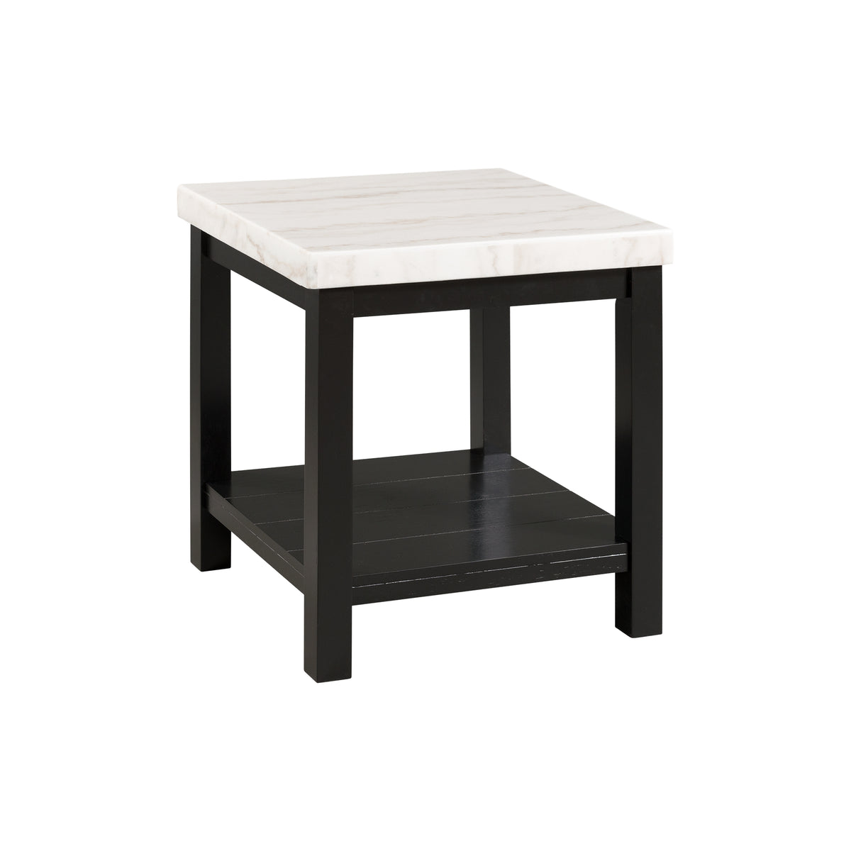 Marcello w/ White Top - End table - Jack’s Furniture and More (Laredo, TX)