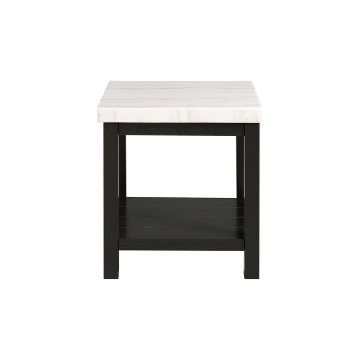 Marcello w/ White Top - End table - Jack’s Furniture and More (Laredo, TX)