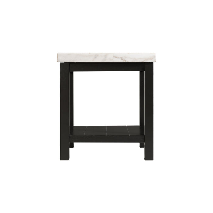 Marcello w/ White Top - End table - Jack’s Furniture and More (Laredo, TX)