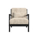 Marina Chair with kidney pillow in Langley Cream and Brushed Espresso Finish - Jack’s Furniture and More (Laredo, TX)