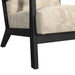 Marina Chair with kidney pillow in Langley Cream and Brushed Espresso Finish - Jack’s Furniture and More (Laredo, TX)
