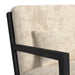 Marina Chair with kidney pillow in Langley Cream and Brushed Espresso Finish - Jack’s Furniture and More (Laredo, TX)