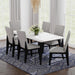 Marlene Standard Height Dining Set in Black-Table and Four Chairs - Jack’s Furniture and More (Laredo, TX)
