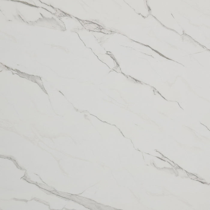 Marlene Dining Table with White Faux Marble Top in Black - Jack’s Furniture and More (Laredo, TX)