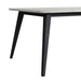 Marlene Dining Table with White Faux Marble Top in Black - Jack’s Furniture and More (Laredo, TX)