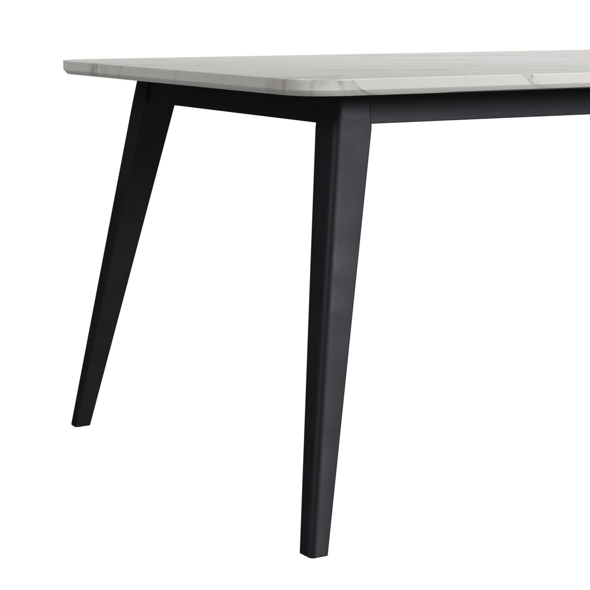 Marlene Standard Height Dining Set in Black-Table and Four Chairs - Jack’s Furniture and More (Laredo, TX)