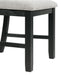 Martin Dining Side Chair with Grey Fabric - Black Finish (2 Per Carton) - Jack’s Furniture and More (Laredo, TX)