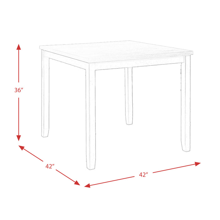 Martin 5pc Counter Set (Dark Brown Top - White Base) - Jack’s Furniture and More (Laredo, TX)