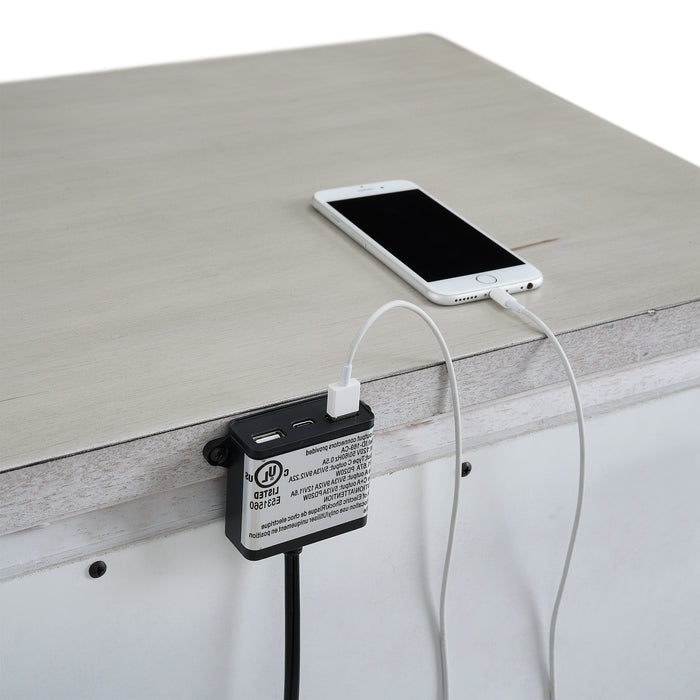 McCoy 2-Drawer Nightstand with USB - Jack’s Furniture and More (Laredo, TX)