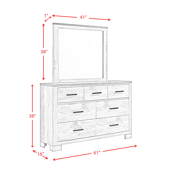Millers Cove 7-Drawer Dresser with Mirror - Jack’s Furniture and More (Laredo, TX)