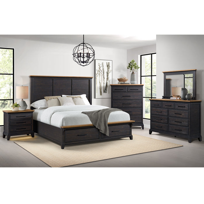 Montrose Storage Bedroom Set in Espresso & Brown - Jack’s Furniture and More (Laredo, TX)