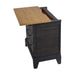 Montrose Nightstand with Charger & Sensor Light in Espresso & Brown - Jack’s Furniture and More (Laredo, TX)