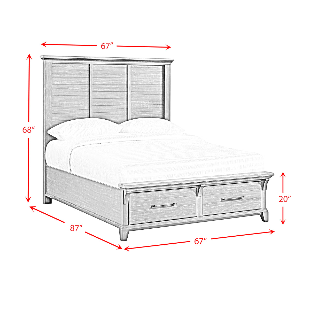 Montrose Storage Bed in Espresso & Brown