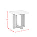 Morris End Table in Espresso W/White Marble Top (3A Packing) - Jack’s Furniture and More (Laredo, TX)