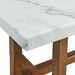 Morris End Table in Espresso W/White Marble Top (3A Packing) - Jack’s Furniture and More (Laredo, TX)