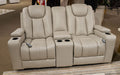 Elevate Edges Glider Reclining Loveseat with Console - Jack’s Furniture and More (Laredo, TX)