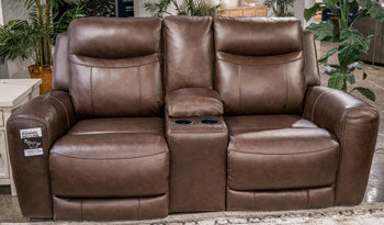Gravier Power Reclining Loveseat with Console - Jack’s Furniture and More (Laredo, TX)