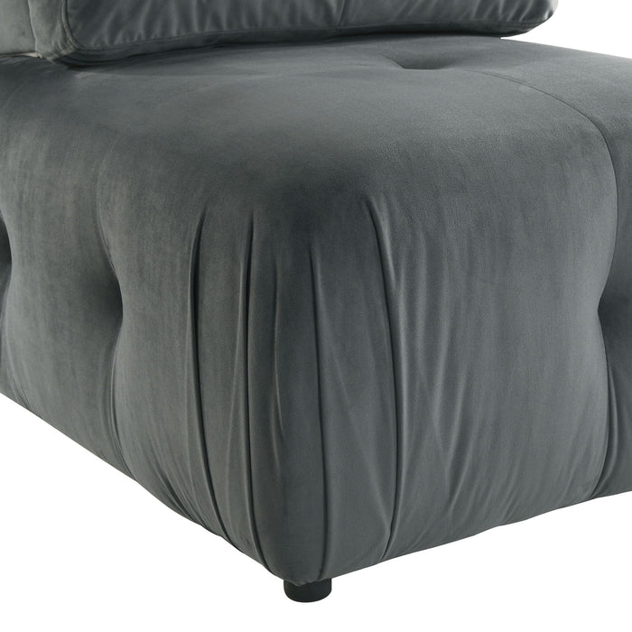 Nahla Modular Chair in Marine Light Grey - Jack’s Furniture and More (Laredo, TX)