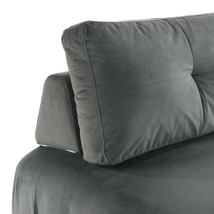 Nahla Modular Chair in Marine Light Grey - Jack’s Furniture and More (Laredo, TX)