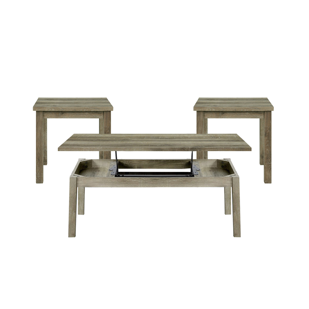 Oak Lawn Three Pack Occasional Set (Lift Top Coffee Table)