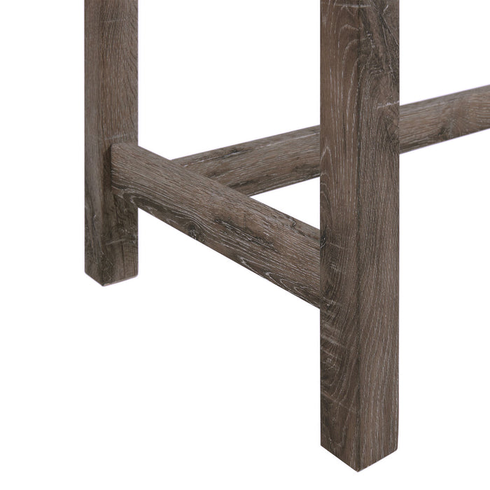Oak Lawn Grey Bar Table Single Pack (Table + 3 Tan Fabric Stools) - Jack’s Furniture and More (Laredo, TX)