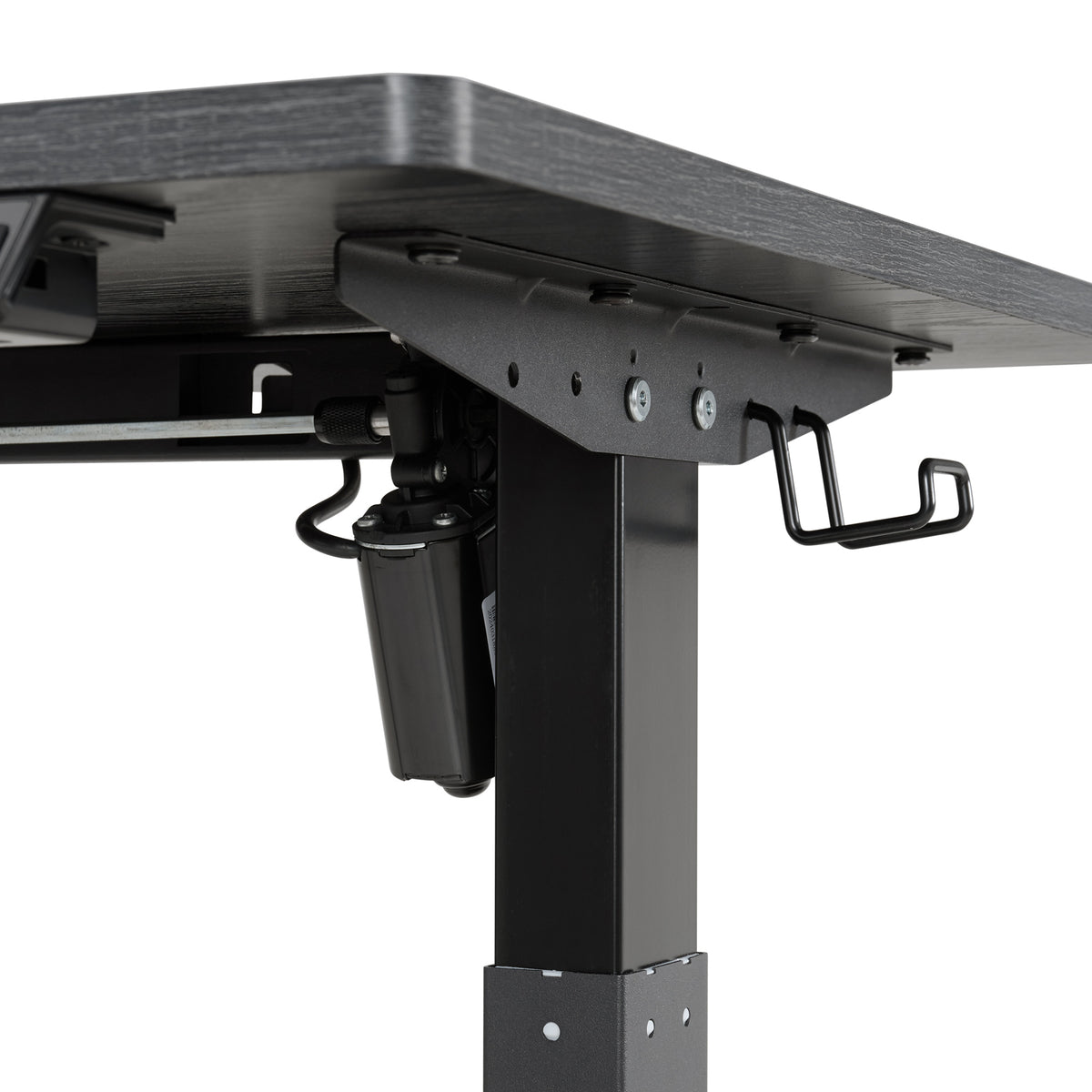 Oakland Adjustable Desk in Black - 3A Packing - Jack’s Furniture and More (Laredo, TX)