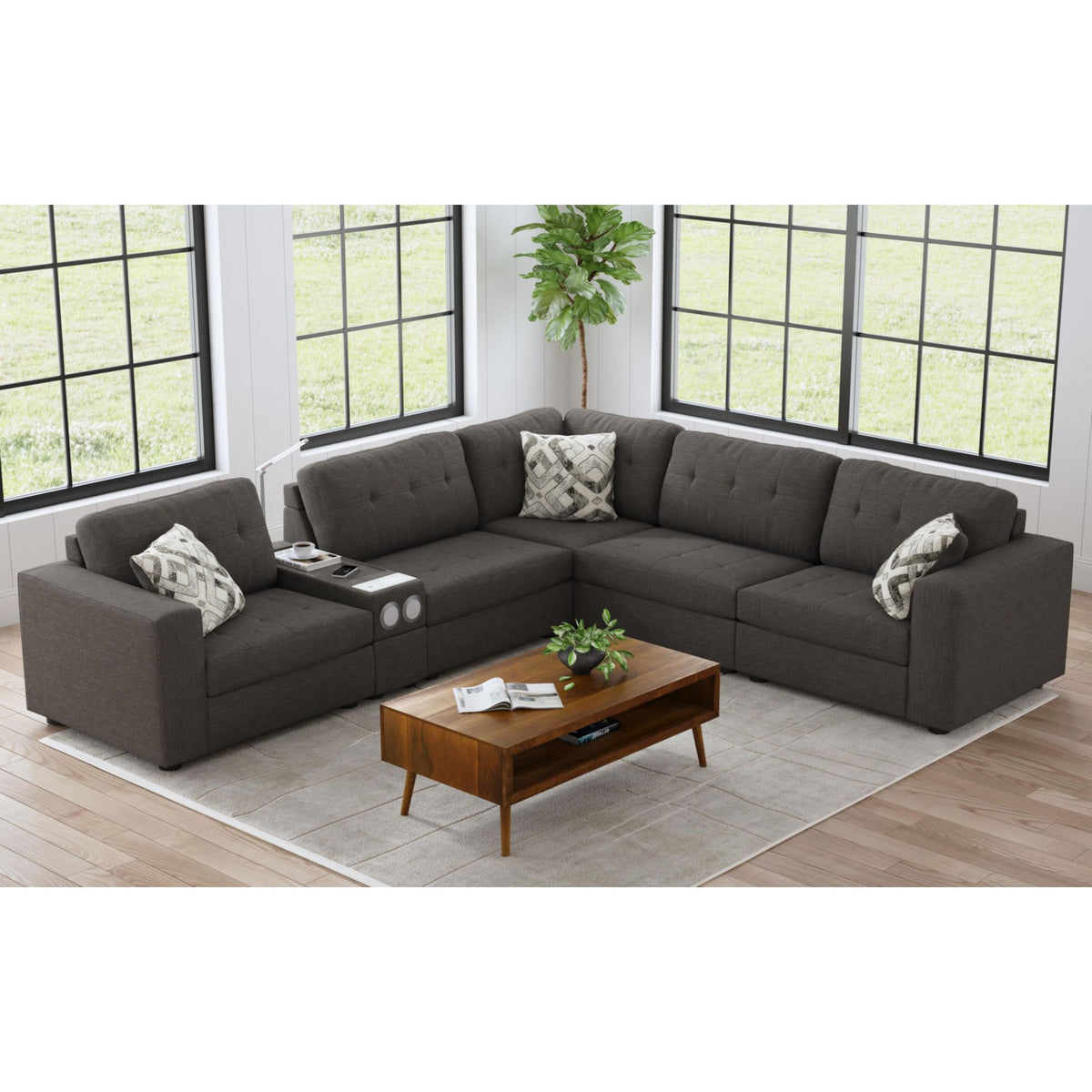 Options One RHF Chair in Palmer Plus Ash with 1 Pillow 20"ÔøΩ - Jack’s Furniture and More (Laredo, TX)