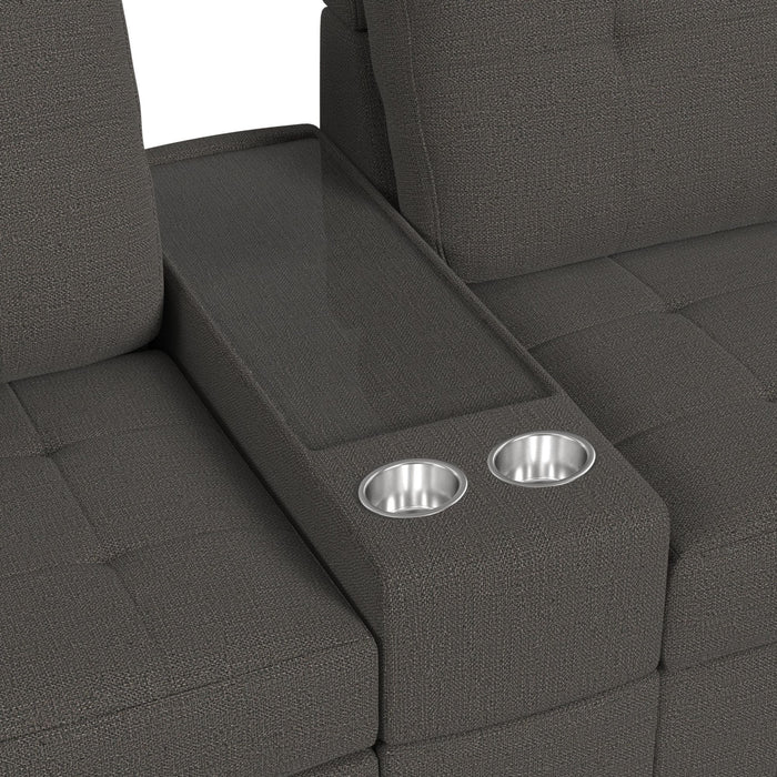 Options One 9PC Living Room Set in Palmer Plus Ash - Jack’s Furniture and More (Laredo, TX)