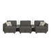 Options One 8PC Living Room Set in Palmer Plus Ash with Media Console - Jack’s Furniture and More (Laredo, TX)