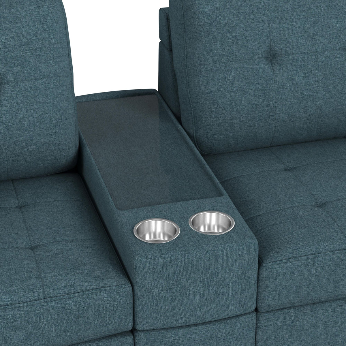 Options One 7PC Living Room Set in Palmer Plus Teal