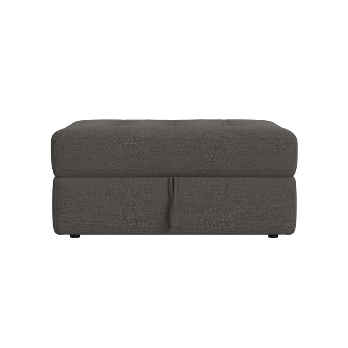 Options One Storage Ottoman in Palmer Plus Ash - Jack’s Furniture and More (Laredo, TX)