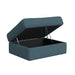 Options One Storage Ottoman in Palmer Plus Teal - Jack’s Furniture and More (Laredo, TX)