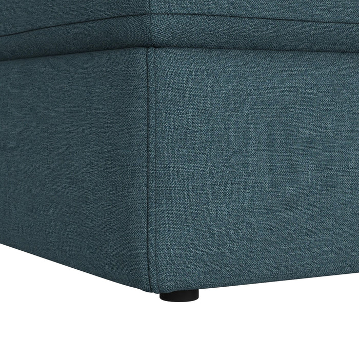 Options One Storage Ottoman in Palmer Plus Teal - Jack’s Furniture and More (Laredo, TX)