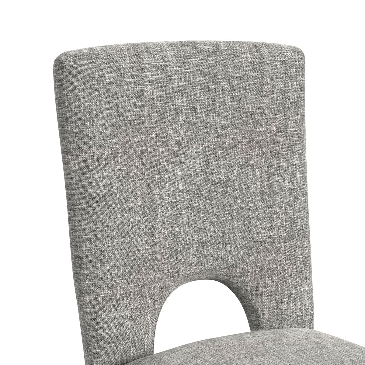 Oregon Counter Side Chair with Grey Fabric in Black (2 Per Carton) - Jack’s Furniture and More (Laredo, TX)