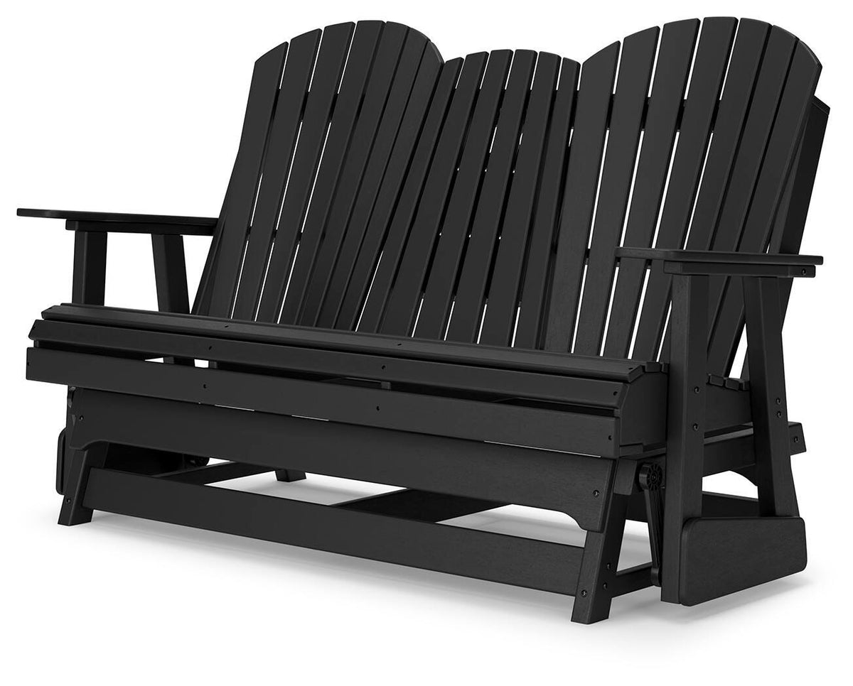 Hyland wave Outdoor Glider Loveseat - Jack’s Furniture and More (Laredo, TX)