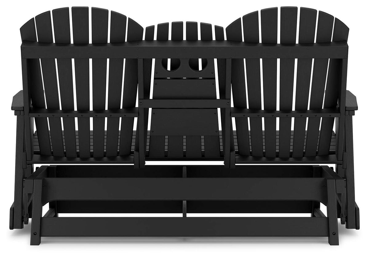 Hyland wave Outdoor Glider Loveseat - Jack’s Furniture and More (Laredo, TX)