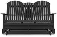 Hyland wave Outdoor Glider Loveseat - Jack’s Furniture and More (Laredo, TX)