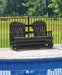 Hyland wave Outdoor Glider Loveseat - Jack’s Furniture and More (Laredo, TX)