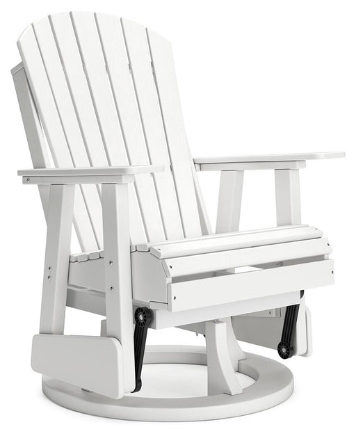 Hyland wave Outdoor Swivel Glider Chair - Jack’s Furniture and More (Laredo, TX)