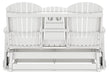 Hyland wave Outdoor Glider Loveseat - Jack’s Furniture and More (Laredo, TX)
