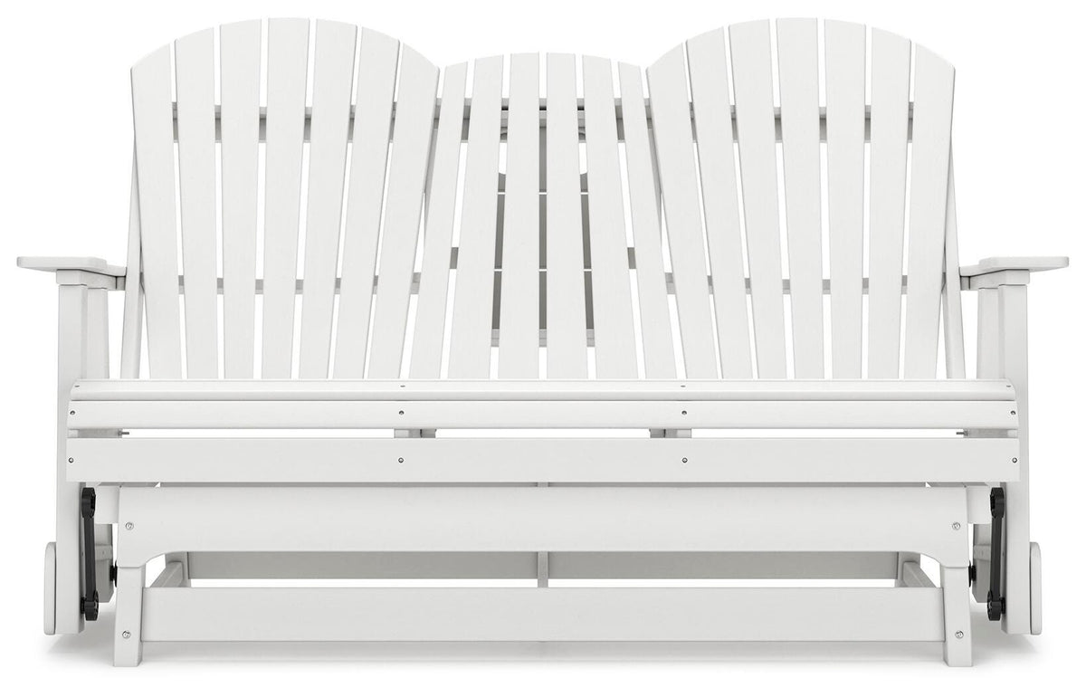 Hyland wave Outdoor Glider Loveseat - Jack’s Furniture and More (Laredo, TX)