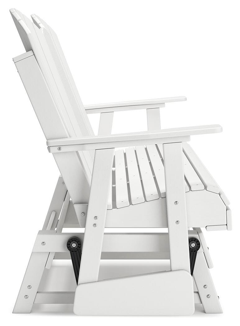 Hyland wave Outdoor Glider Loveseat - Jack’s Furniture and More (Laredo, TX)