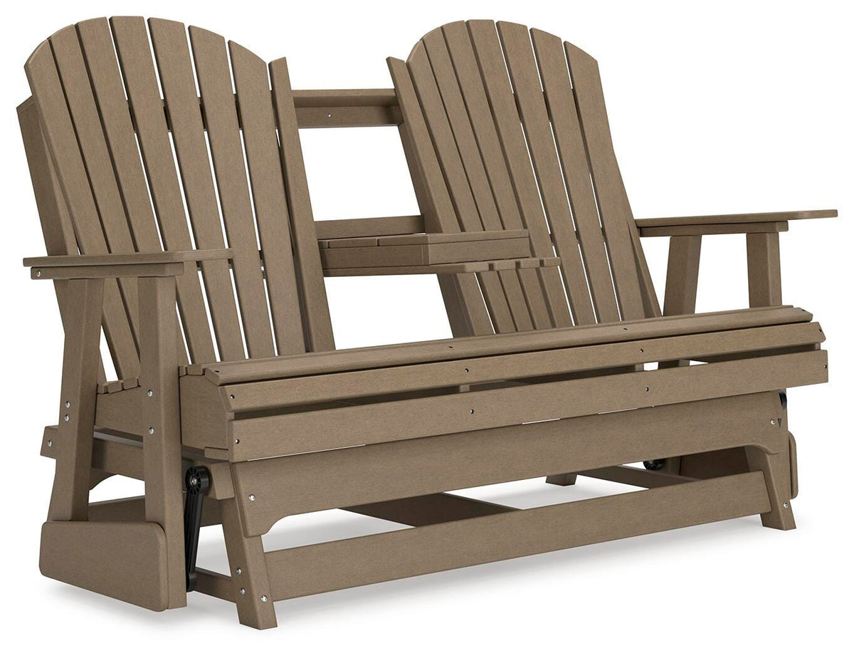 Hyland wave Outdoor Glider Loveseat - Jack’s Furniture and More (Laredo, TX)