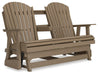 Hyland wave Outdoor Glider Loveseat - Jack’s Furniture and More (Laredo, TX)