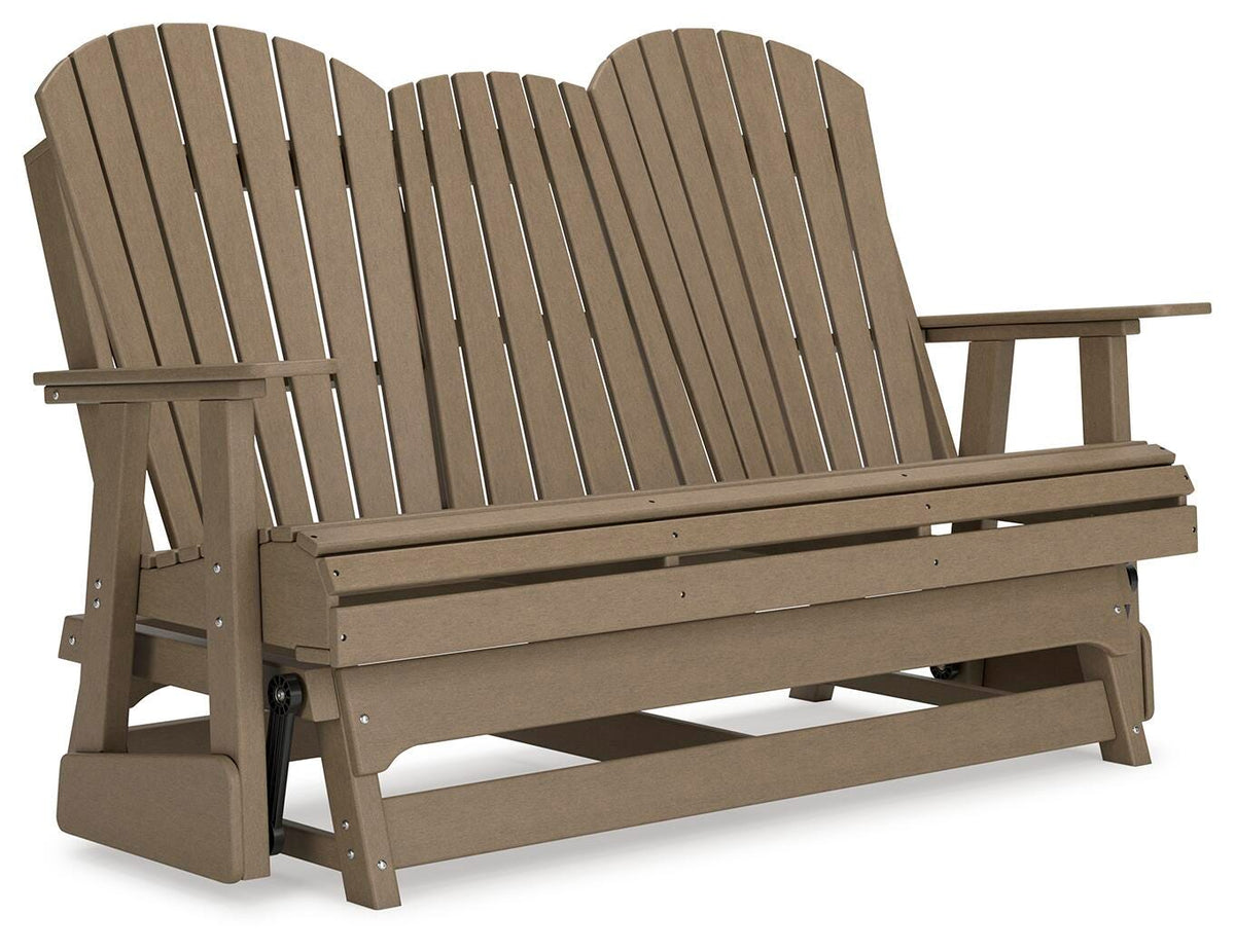 Hyland wave Outdoor Glider Loveseat - Jack’s Furniture and More (Laredo, TX)