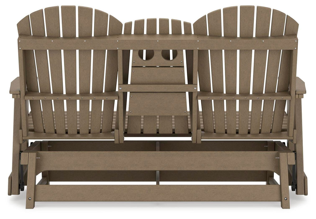 Hyland wave Outdoor Glider Loveseat - Jack’s Furniture and More (Laredo, TX)