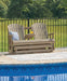 Hyland wave Outdoor Glider Loveseat - Jack’s Furniture and More (Laredo, TX)