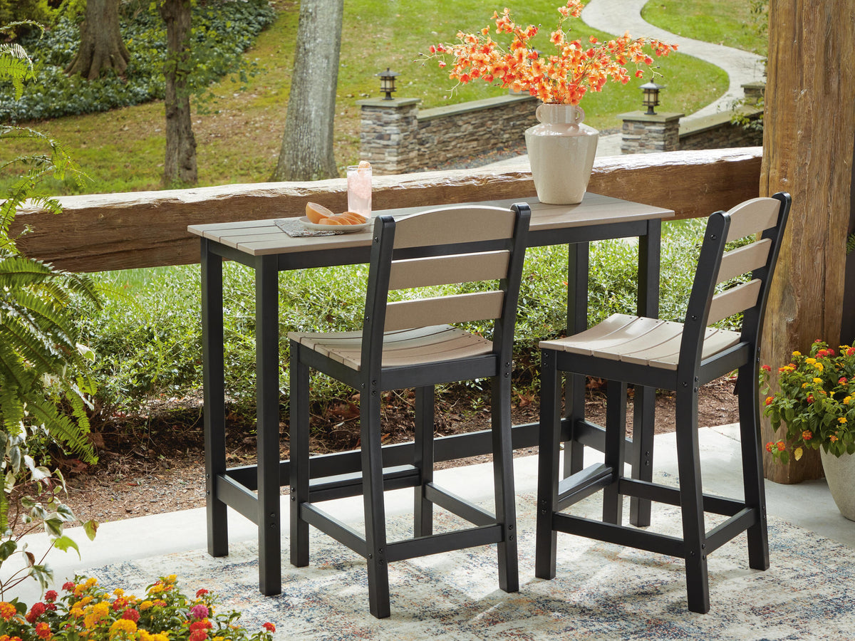 Shoreline Beach Outdoor Counter Table and 2 Barstools - Jack’s Furniture and More (Laredo, TX)