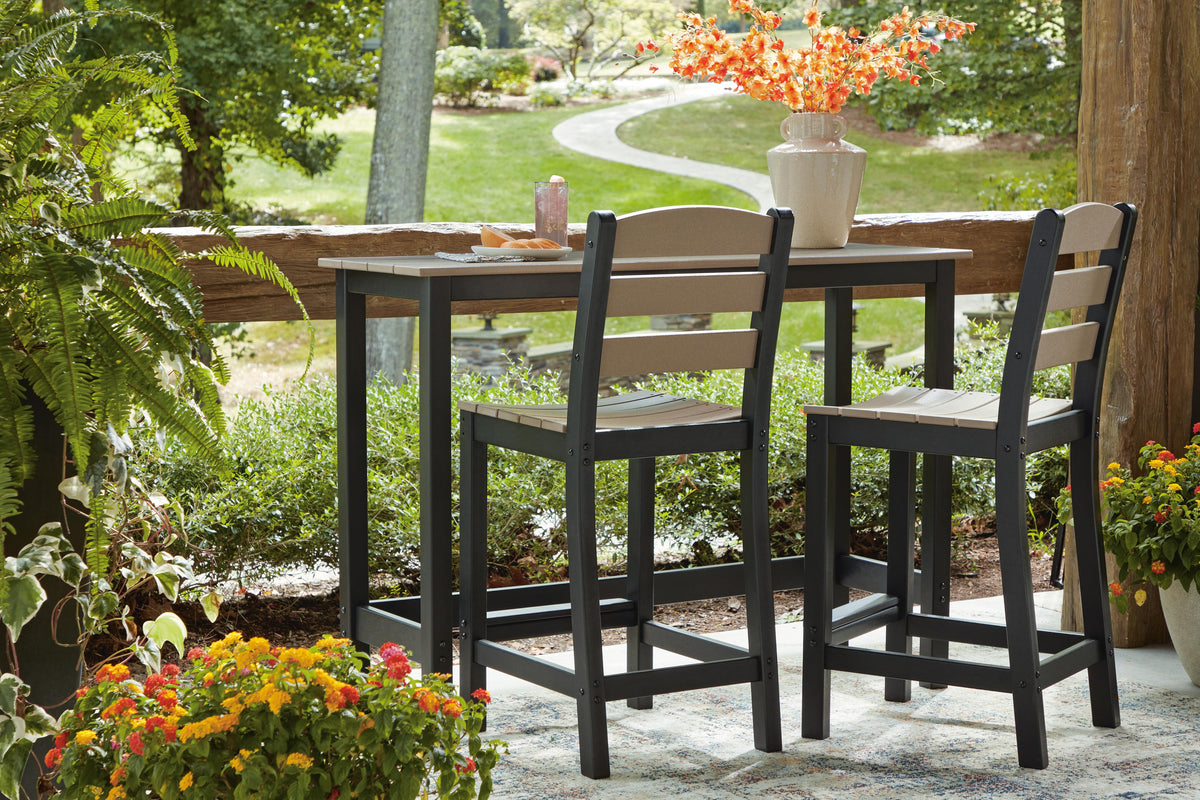 Shoreline Beach Outdoor Counter Table and 2 Barstools - Jack’s Furniture and More (Laredo, TX)